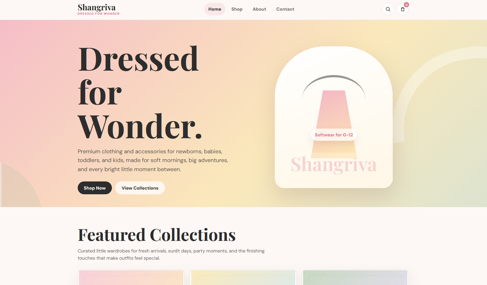 Shangriva website preview