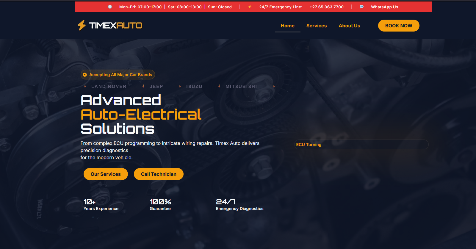 Timex Auto website preview